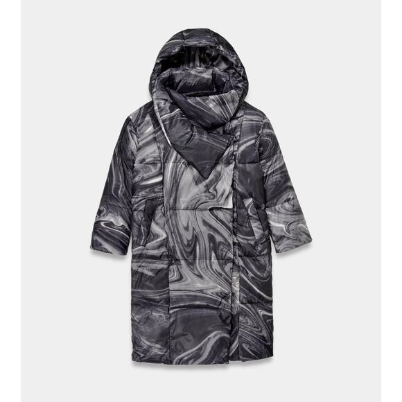 Ugg Catherina Puffer Jacket - XL - Black/White Marble - Picture 1 of 5